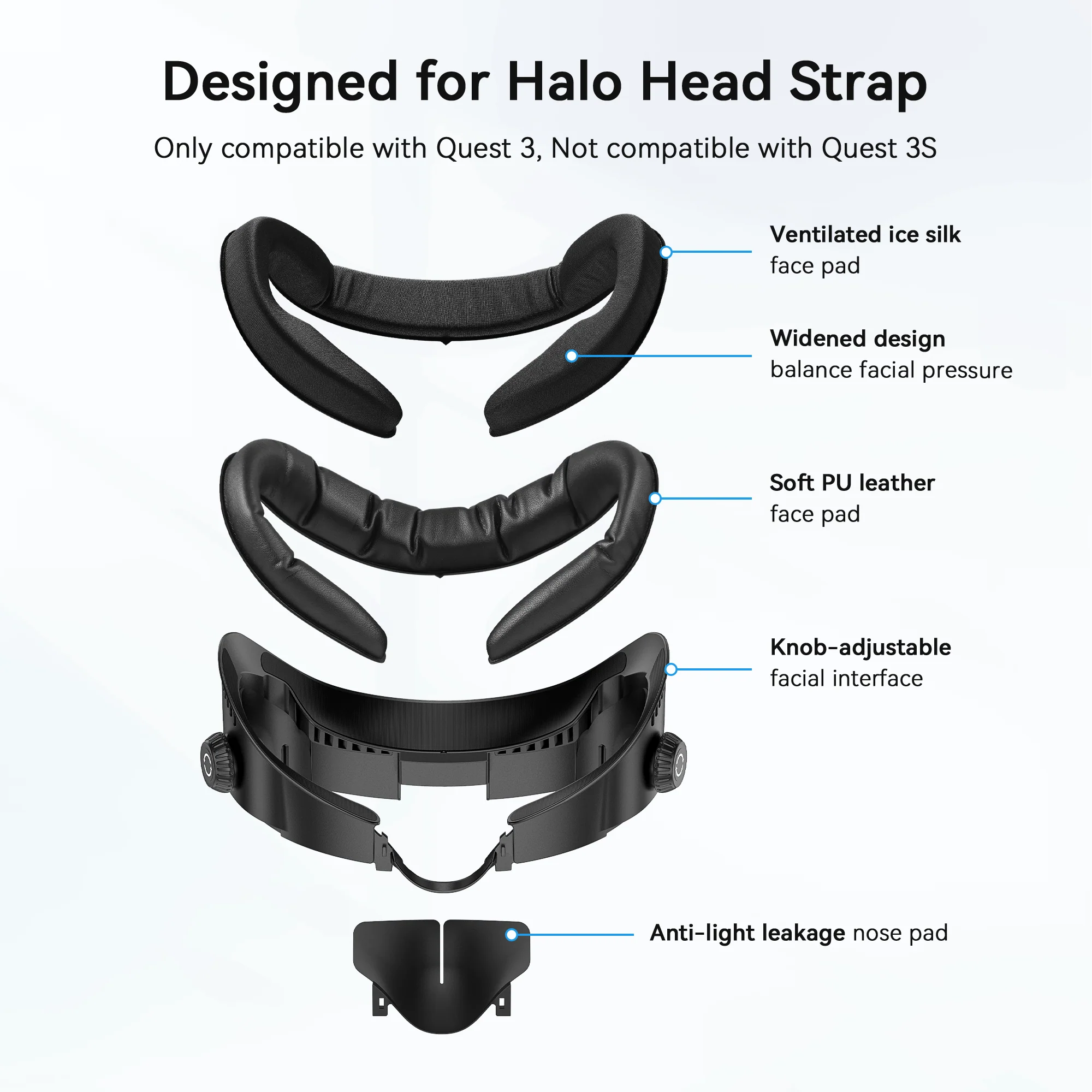 FC4A Ventilated Meta Quest 3 Facial Interface - Image 3