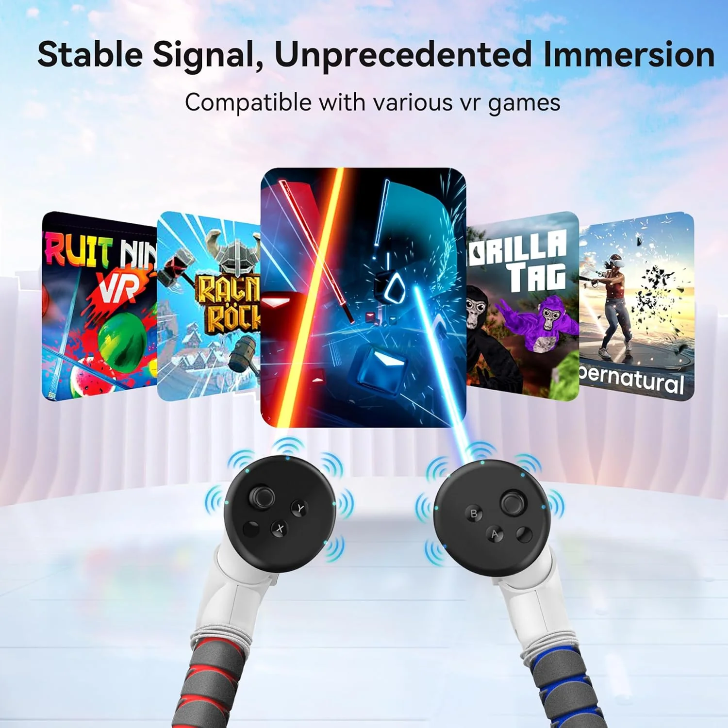 Upgraded 3-In-1 Extension Grips for Quest 3 & 3S - Image 3