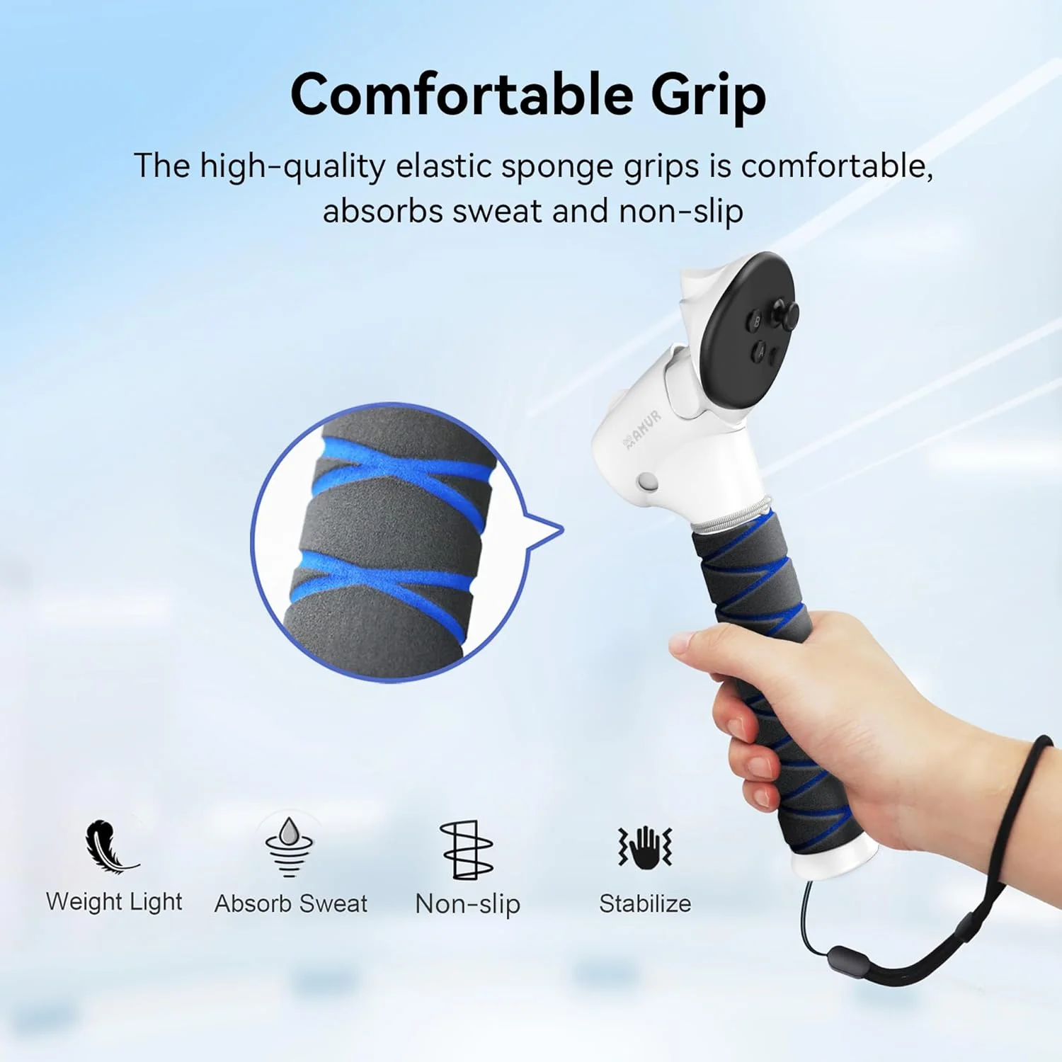 Upgraded 3-In-1 Extension Grips for Quest 3 & 3S - Image 5